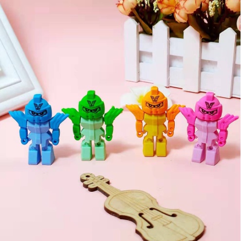 Tẩy Bút Chì Với Tạo Hình Robot Độc Đáo Cho Bé - Tẩy Bút Chì Học Sinh