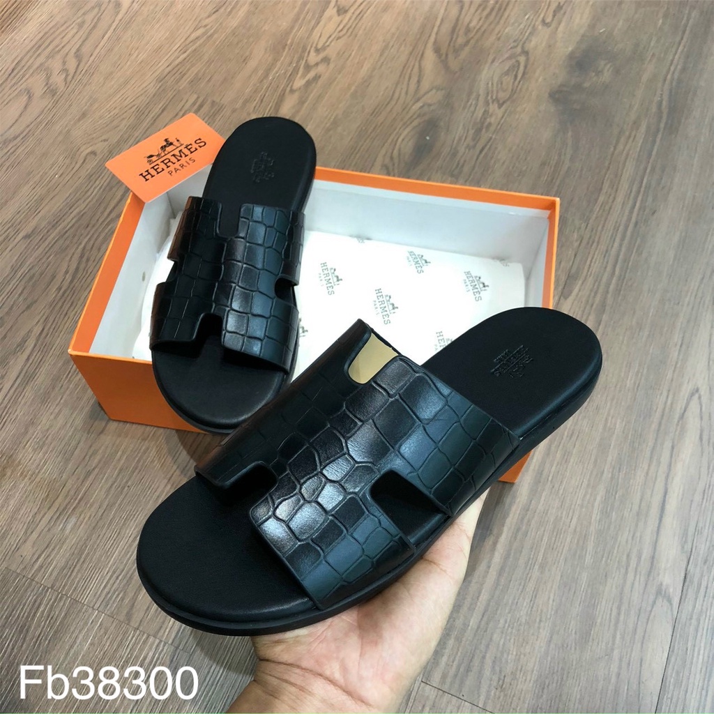 Dép HM Vân Cá Sấu Phối Đồ Cực Trẻ Trung, Tôn Dáng Fullbox