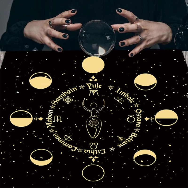 Bộ Bài Tarot Và Khăn Trải Bàn 23x23In Dùng Chơi Game Fate / Guidance