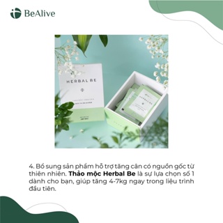 Trà tăng cân herbal be bealive hỗ trợ thảo mộc tăng cân cho người gầy hiệu - ảnh sản phẩm 9