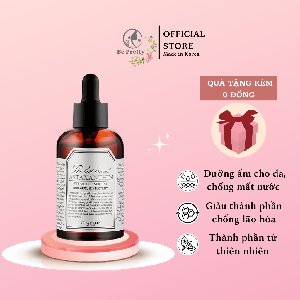 Serum chống nhăn Graymelin Astaxanthin Stemcell