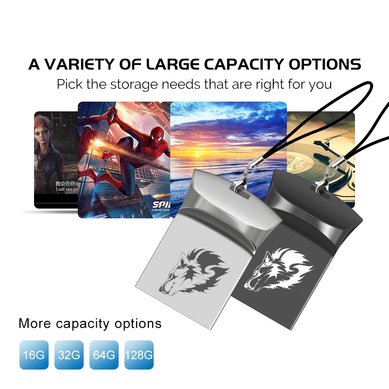 Usb 3.0 Dung Lượng 512GB 256GB 128GB 64GB 32GB 16GB 4GB Có Móc Khóa