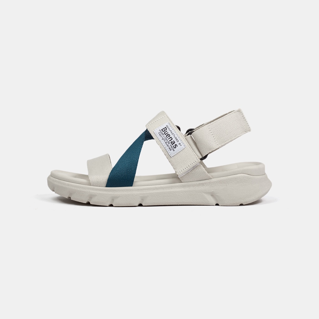 Giày sandal nam nữ Buenas 2828 - xăng-đan dép quai hậu đế cao 3 phân học sinh