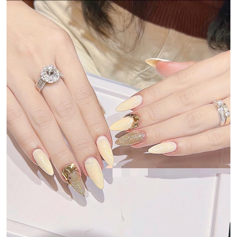 🎀Nail box, móng up thiết kế trắng đá 353🎀