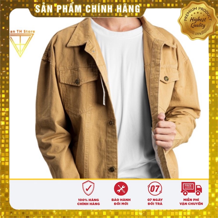 Áo khoác kaki unisex giới tính TH Store đa màu tính cách phong thái ulzzang chống nắng
