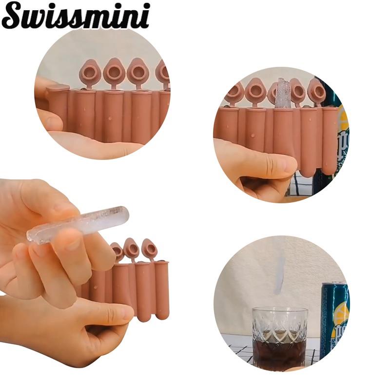 Khuôn Silicone Làm Đá Bi Tròn 6 Ngăn Tiện Lợi