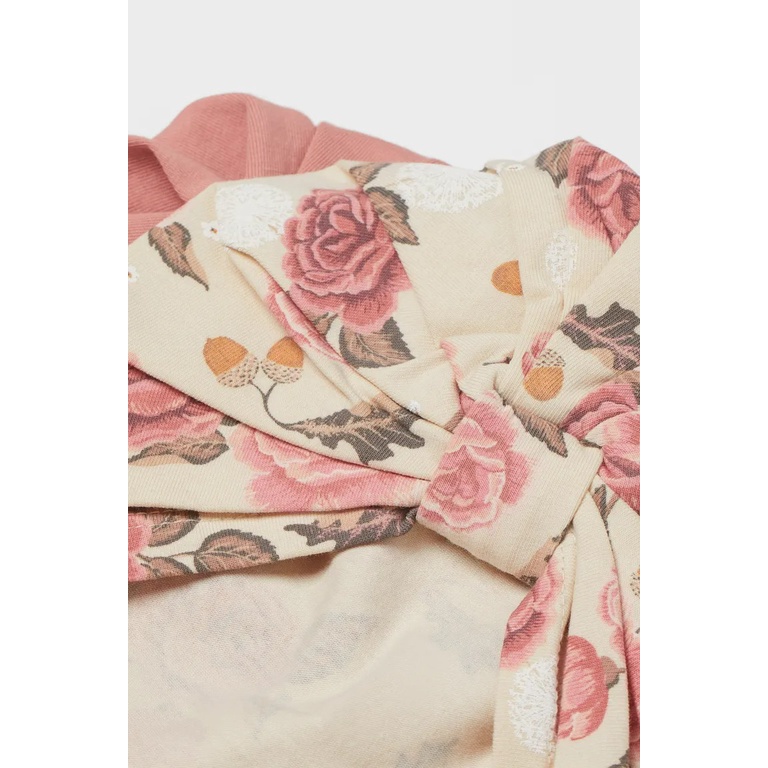 Set 2 mũ turban hoa hồng HM H&M _hàng chính hãng authentic