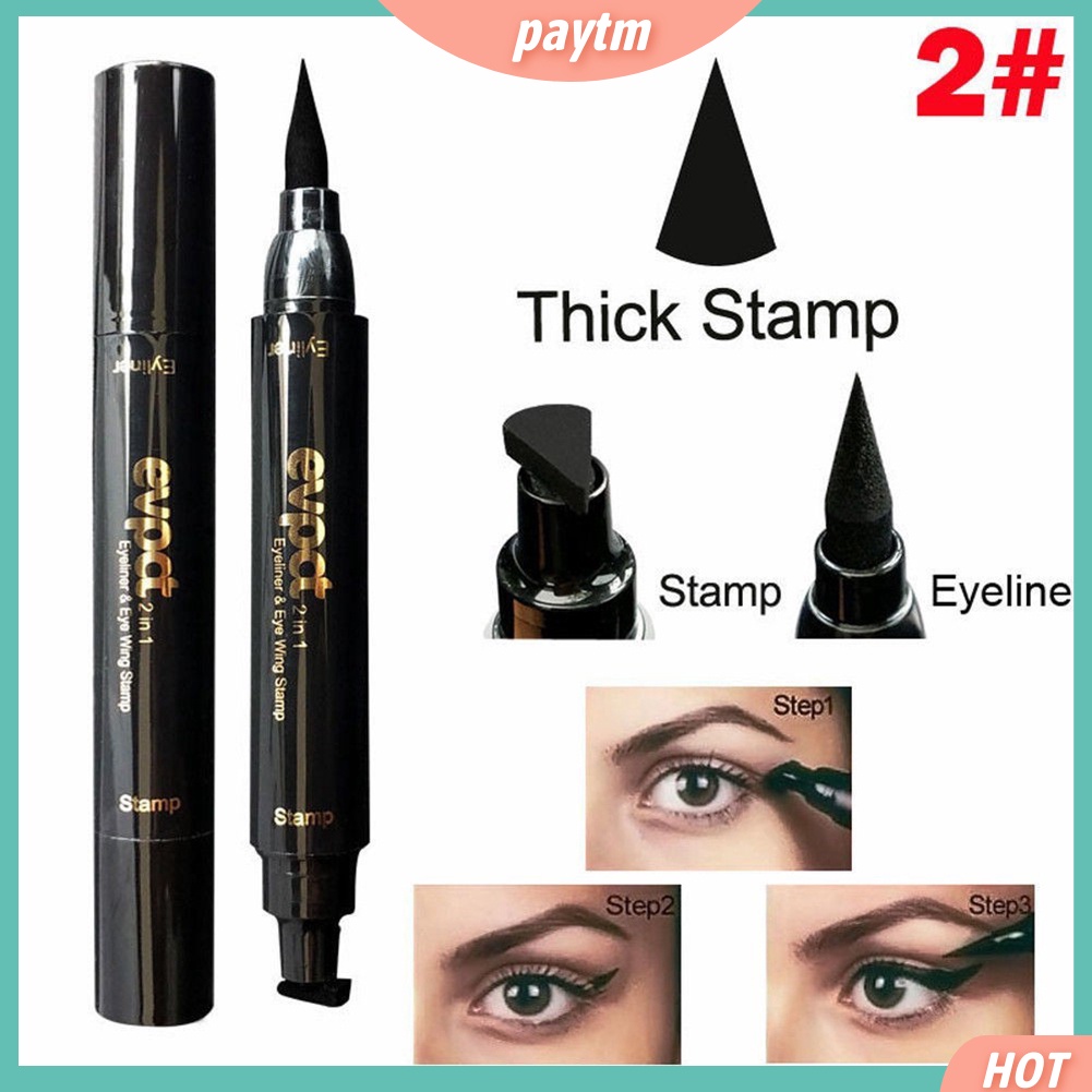 (PTM) Bút kẻ mắt dạng lỏng có đầu tem in hình đuôi mắt chống thấm nước lâu trôi và không nhòe