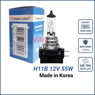Bóng đèn pha h11b 12v 55w chính hãng onam light hàn quốc - giá 1 bóng.