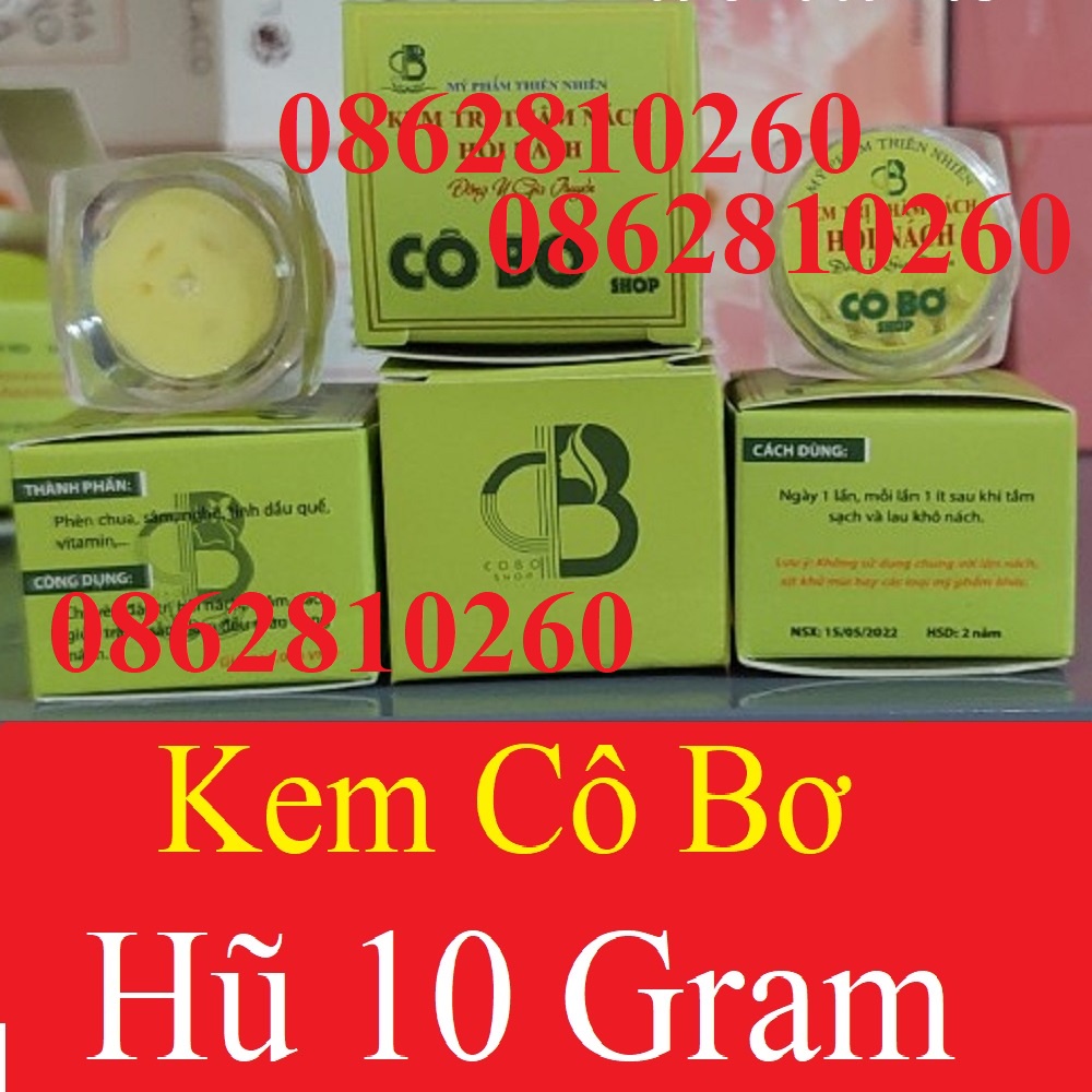 Kem CÔ BƠ thâm nách hôi nách hộp 10g/30g, chiết xuất từ nhiên nhiên 100% an toàn lành tính kể cả mẹ bầu mẹ bỉm