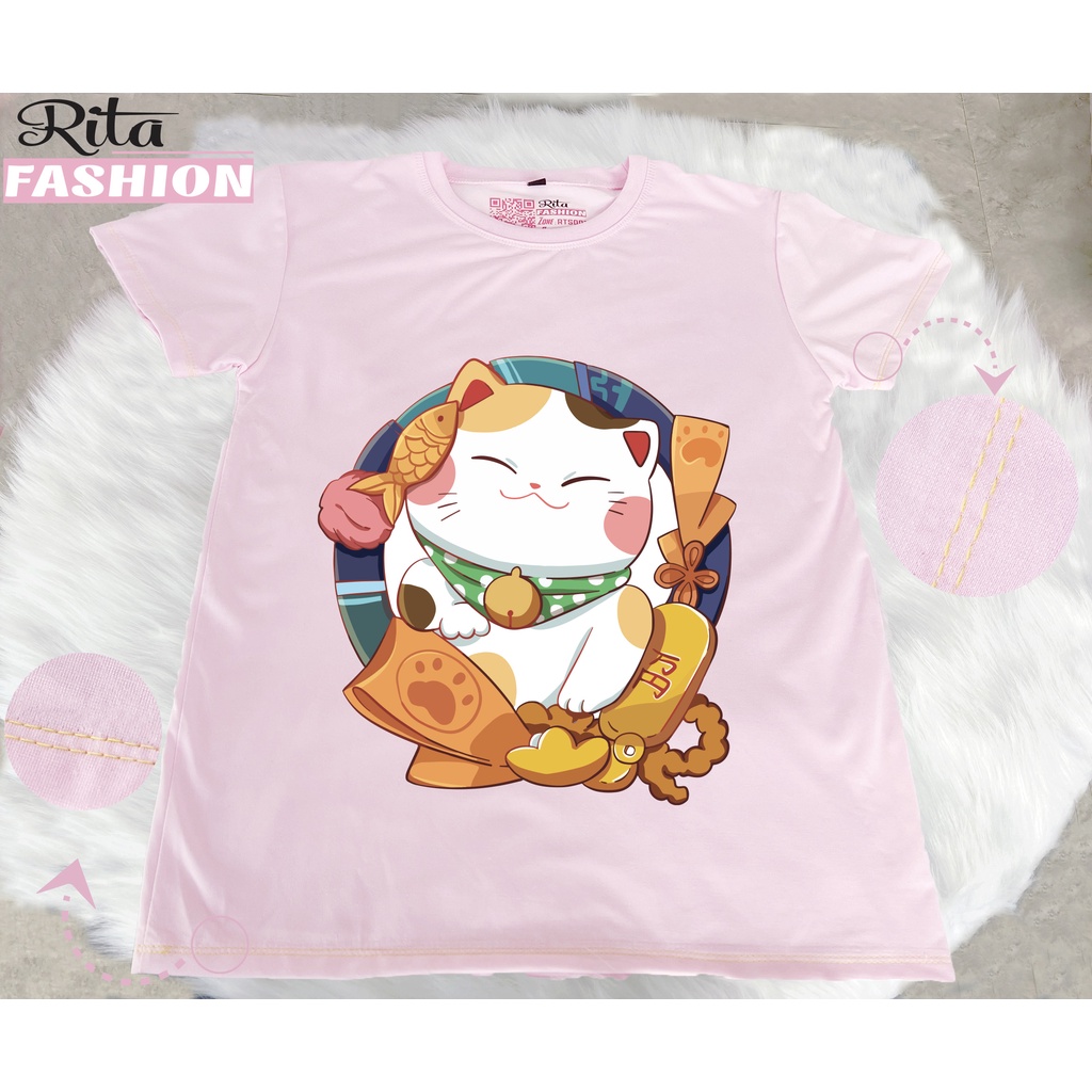 Áo thun Mèo Thần Tài cực cute