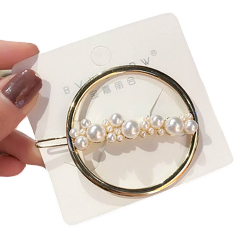 Youyo Kẹp Tóc Hình Tròn Ngôi Sao Mặt Trăng Rỗng Bằng Kim Loại Hàn Quốc Cho Nữ Shap