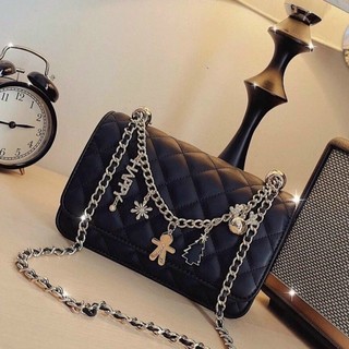 Túi kẹp nách + đeo chéo kèm charm giáng sinh full box và CK2-70840477