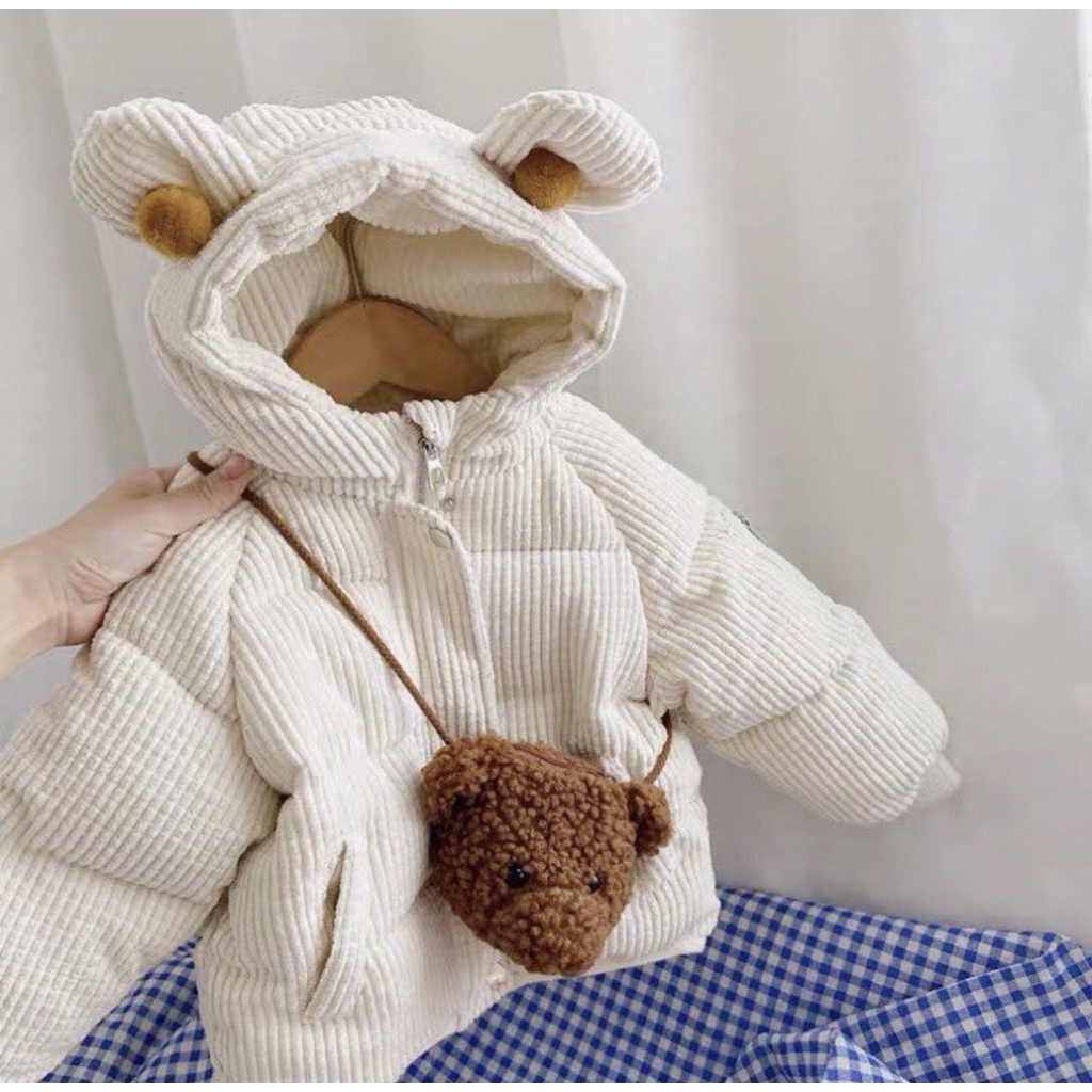 Áo Khoác Áo Nỉ Đông Chất Tăm Lót Lông 2 Lớp Cho Bé Yêu Từ 5Kg Đến 20Kg Thời Trang Trẻ Em MiuMiu Shop