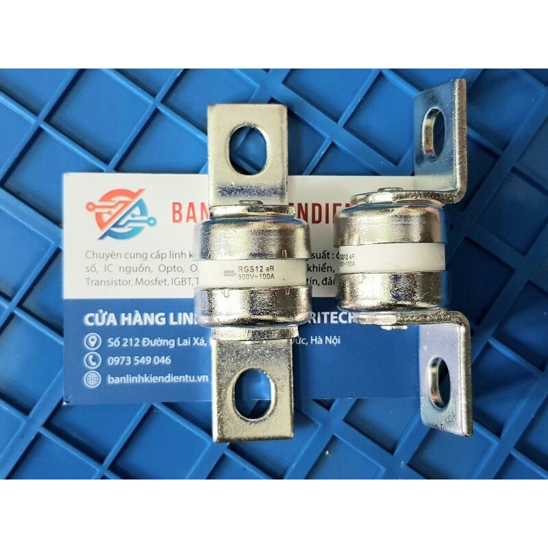 Cầu trì RGS12 100A 500V Kích thước 80*25mm