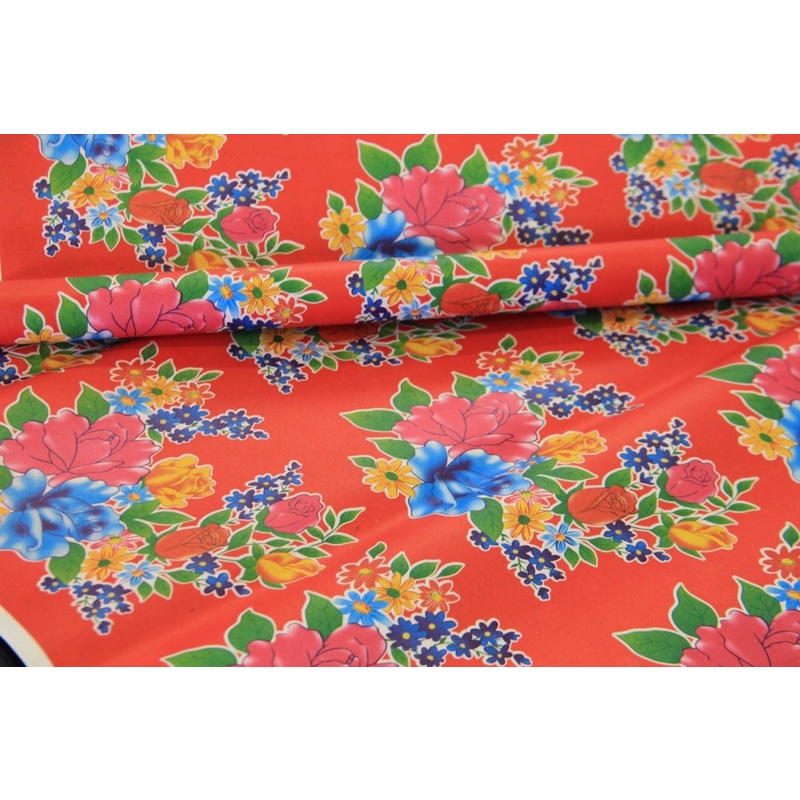 Giấy đỏ tết, mẫu hoa dùng để gói quà, chậu cây 55x65cm