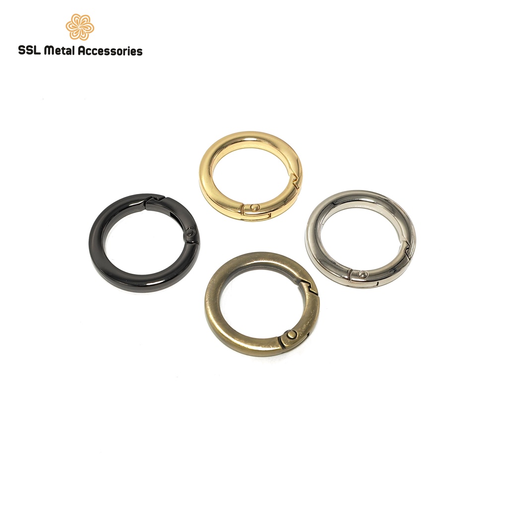 Khoen đồng cao cấp thời trang mới nhiều kích thước cho phụ kiện móc khóa YL-076 16mm/25mm/32mm/38mm