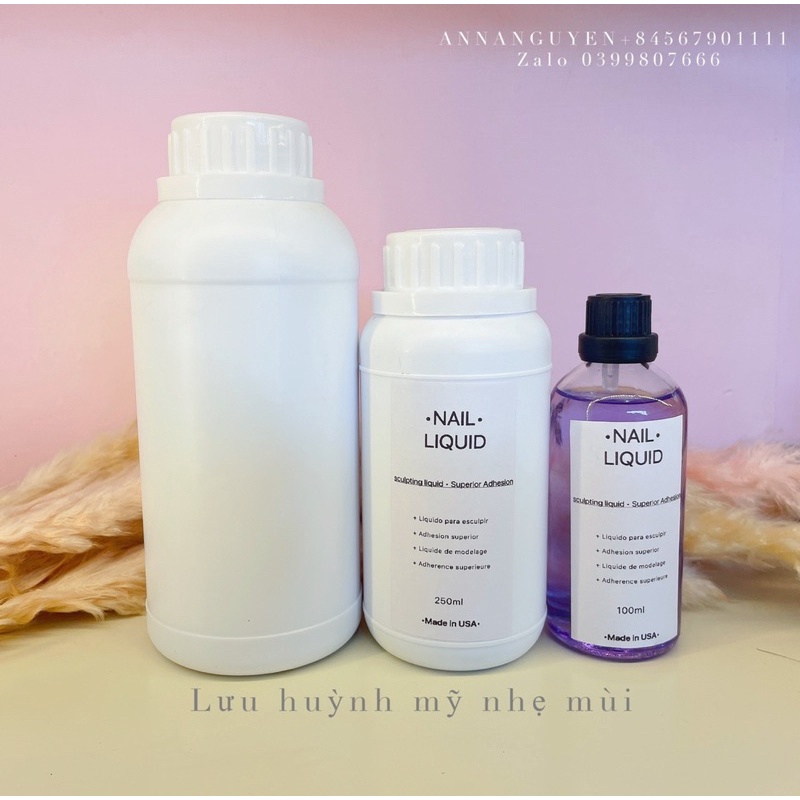 Dung dịch tím Liquid mỹ HK NAIL ACCESSORIES lưu huỳnh đắp bột đắp hoa