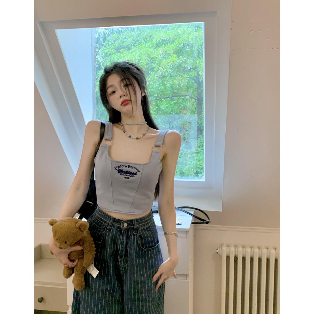 Áo bra nữ gân sọc chất thun cotton có đệm ngực hàng cao cấp Laurentia BR1991