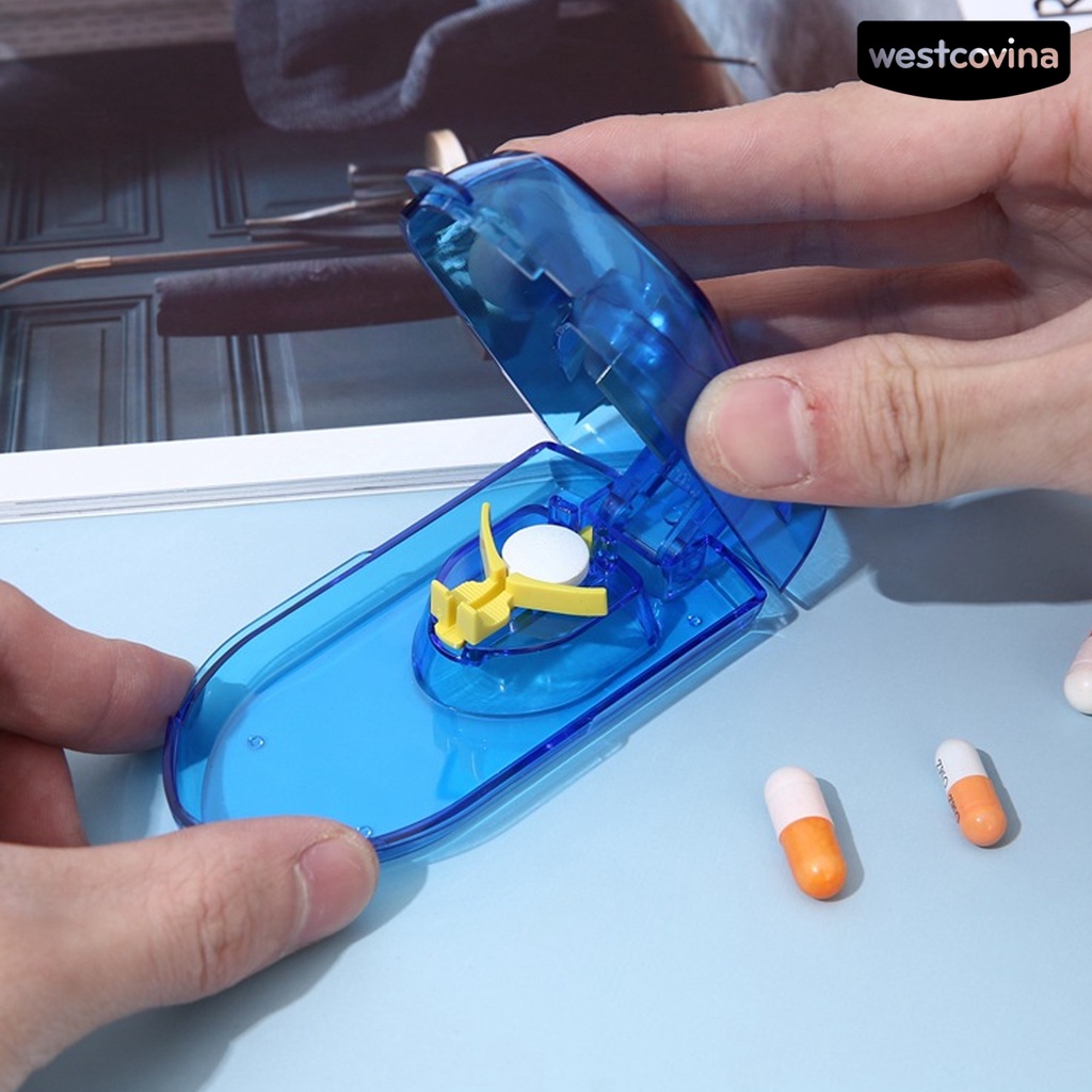 [WEST]⚘Hộp Đựng Thuốc Bằng Nhựa Vitamin Trong Suốt Có Thể Điều Chỉnh Tiện Dụng