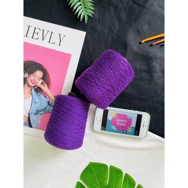 Sợi 100% Cotton Xe Tròn - Sợi mền nhỏ nhẹ đan móc mùa hè