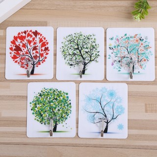 Móc dán tường treo quần áo chịu lực 3d họa tiết siêu bền đa năng millana shop