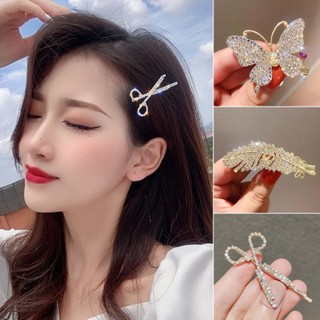Kẹp tóc hình hoa / bướm đính ngọc trai thời trang cho nữ