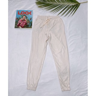 Quần jogger da nữ cạp chun xuất xịn