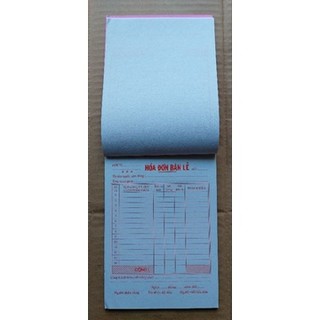 Sổ hóa đơn bán lẻ thông dụng