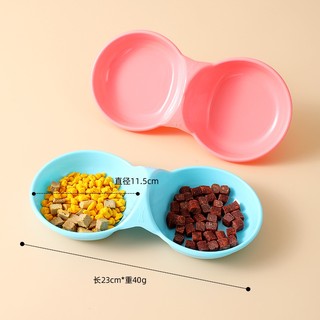 Chén/Bát ăn đôi cho mèo, Bát ăn cho chó mèo | bát ăn cho mèo | dụng cụ ăn uống