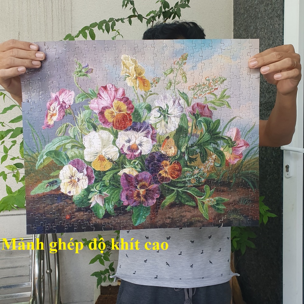 Bộ Tranh Xếp Hình Minh Châu 500 Mảnh – Mùa Xuân Xanh (Kích Thước 40x50cm)