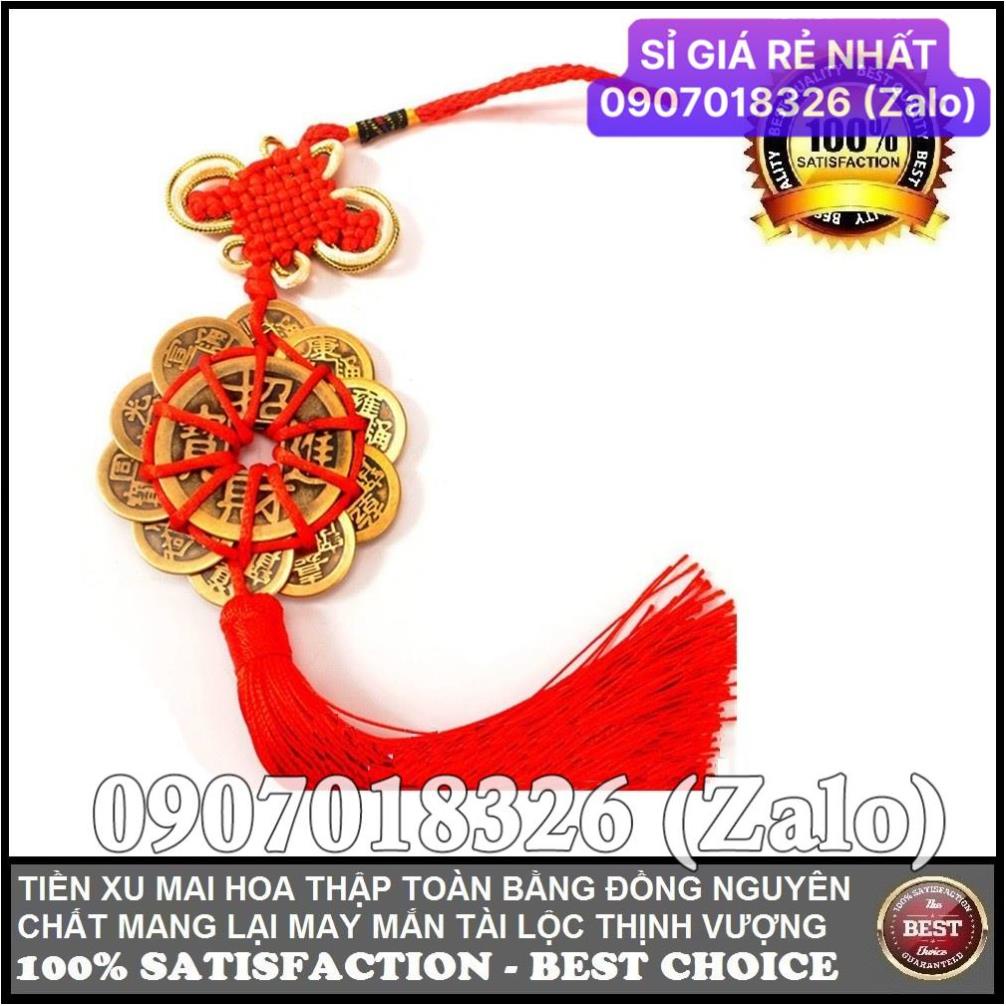 [HÓT] Dây Đồng Xu Hoa Mai 10 Cánh Thập Toàn Phong Thuỷ Tài lộc May Mắn , Giá Sỉ