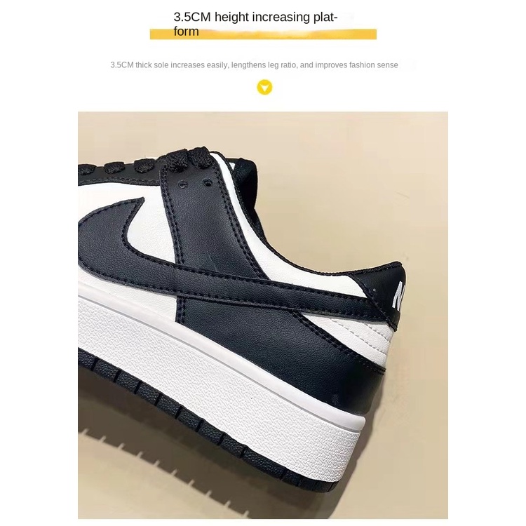Giày Thể Thao Air Force One Phối Da Cá Tính Cho Cặp Đôi