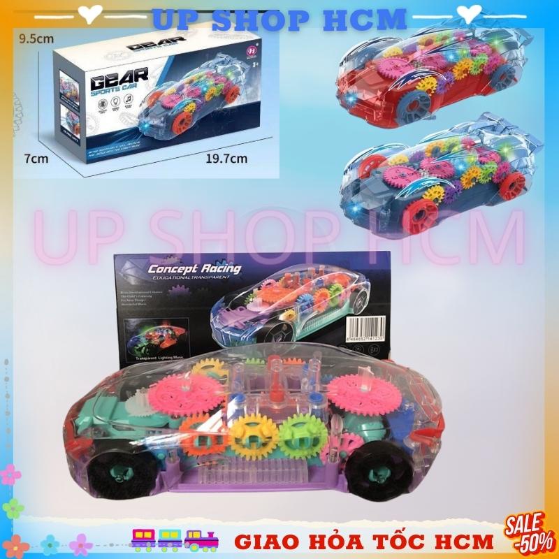 Xe Hơi Xe Đua Tránh Vật Cản Ánh Sáng Âm Thanh Đồ Chơi Xe cho bé Trong Suốt Quan Sát Được bên trong