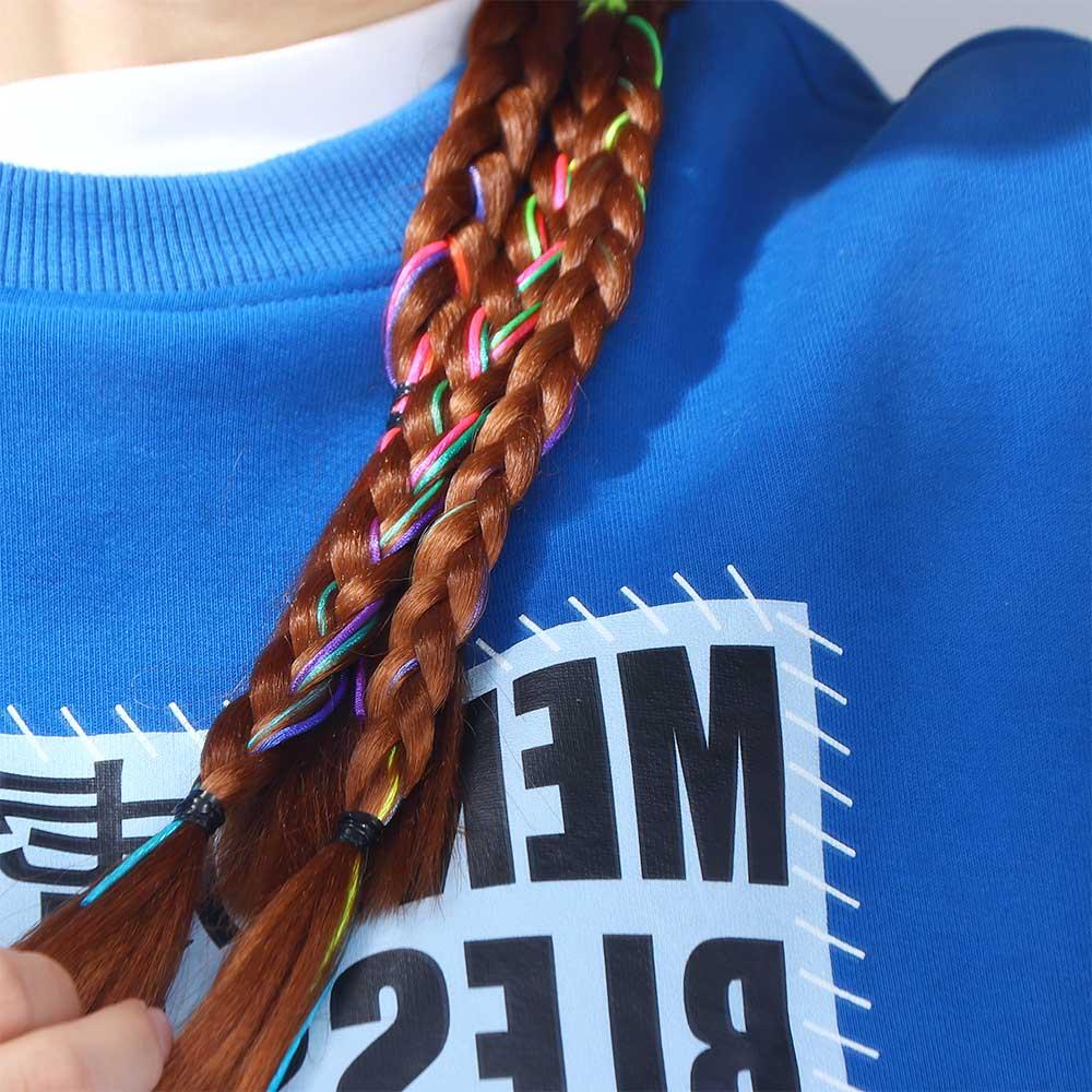 Dây Tóc Giả Thắt Bím Co Giãn Chịu Nhiệt Độ Cao 15H Thời Trang Hỗ Trợ Luyện Tập Tóc Đuôi Ngựa / Boxing