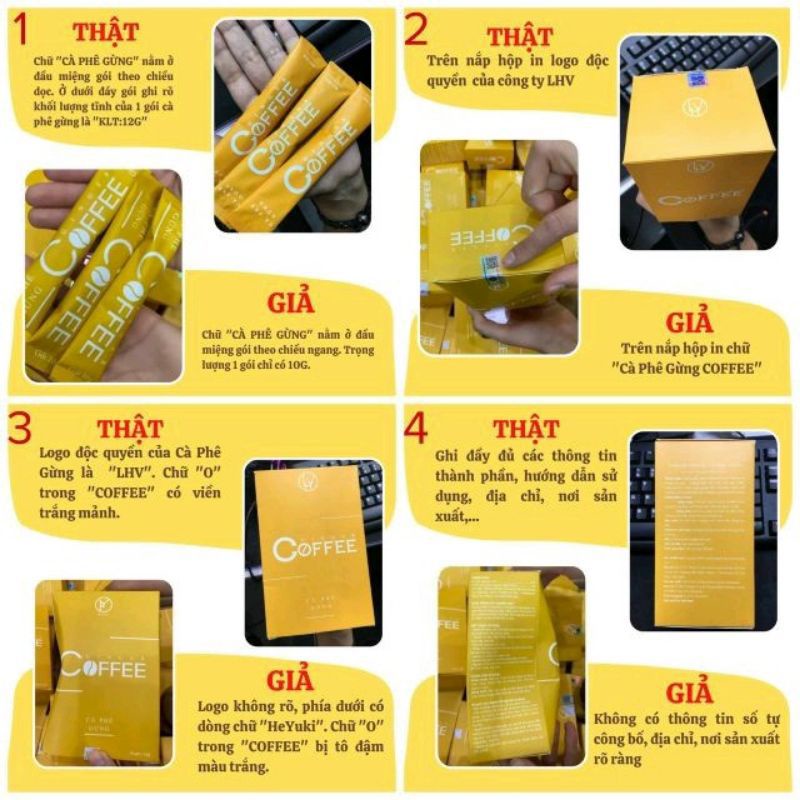 Cà Phê Gừng Giảm Cân - Ginger Coffee Chính Hãng, Giá Gốc, 1 Hộp 20 gói Siêu Giảm Mỡ