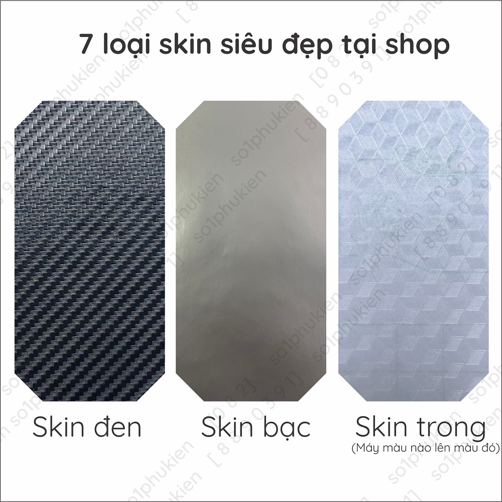 Miếng dán mặt lưng skin carbon Vsmart Bee Lite