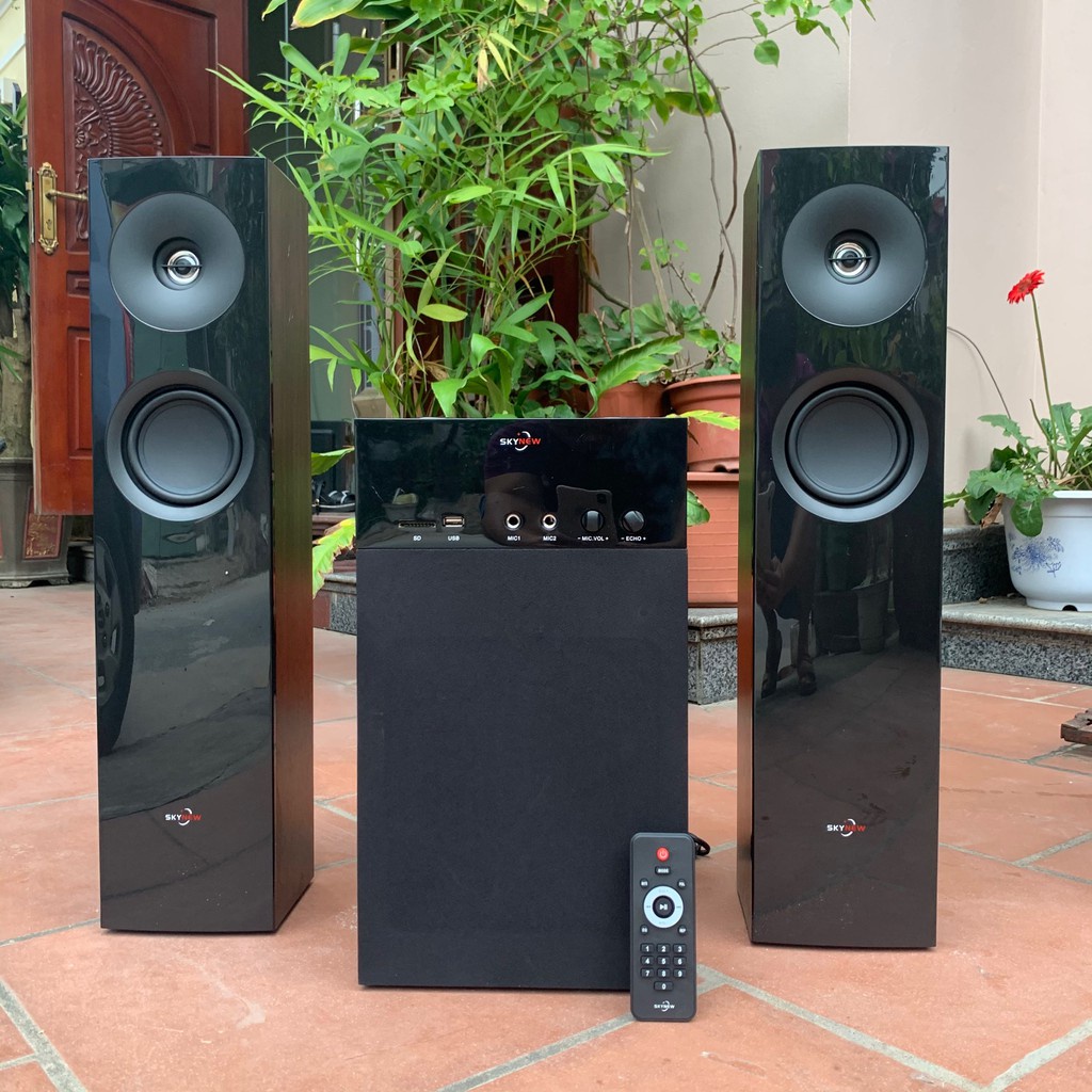 Dàn Loa Karaoke Gia Đình Tặng Kèm 2 Mic - Loa Bluetooh Hát Karaoke Bass Siêu Khỏe Bảo Hành 24 Tháng