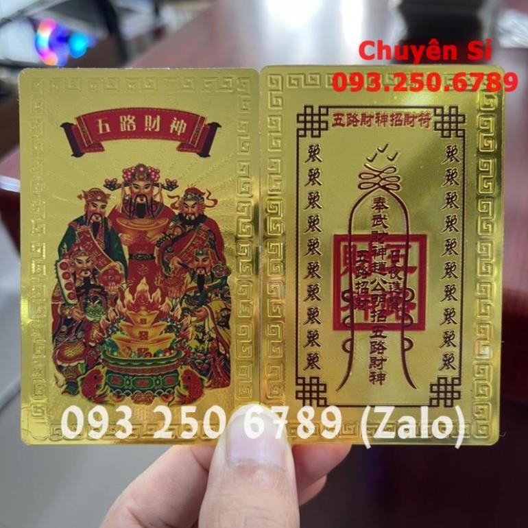 [HỎA TỐC] Kim Bài Ngũ Lộ Thần Tài Vàng Tài Lộc May Mắn , Quà Tết