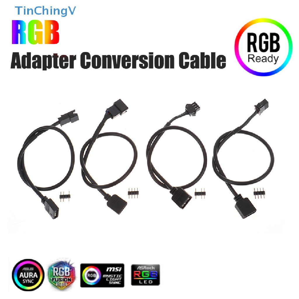 Cáp Chuyển Đổi RGB 5V 3Pin / 12V 4Pin 4Pin Chuyên Dụng Cho Đèn LED Máy Tính / Máy Tính