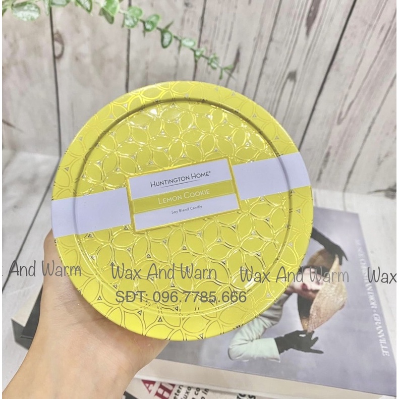 NẾN THƠM HUNTINGTON HOME 397GR 3 BẤC HƯƠNG COOKIE