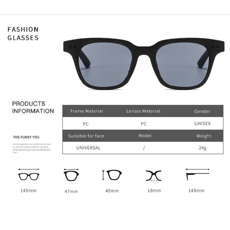 Kính Mát Gọng Chữ V Nhiều Màu Thời Trang Unisex