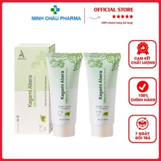 [ TẶNG BÀN CHẢI ] Men trắng răng Kagami Abera 110g đánh bay vết ố vàng và giúp răng trắng sáng