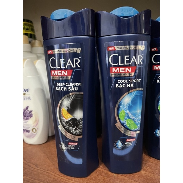 Thanh lý Dầu gội Clear sạch sâu 370g date 8/2023. Dầu gội Clear bạc hà 370g date tháng11/2023