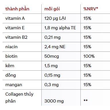 Kollagen 3000 Liquid hộp 14 gói của Đức