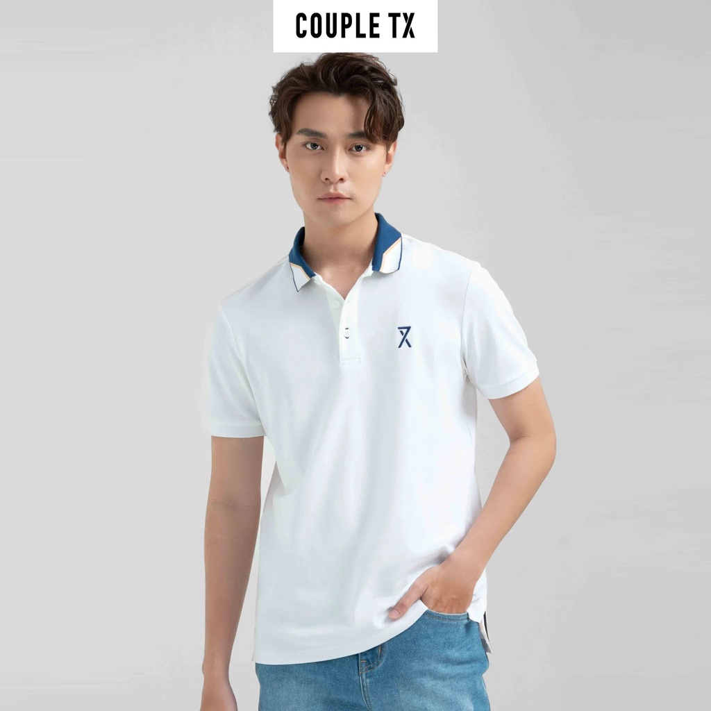 Áo Polo Nam Couple TX Pique Slim Fit Phối Bo Cổ MPO 1024