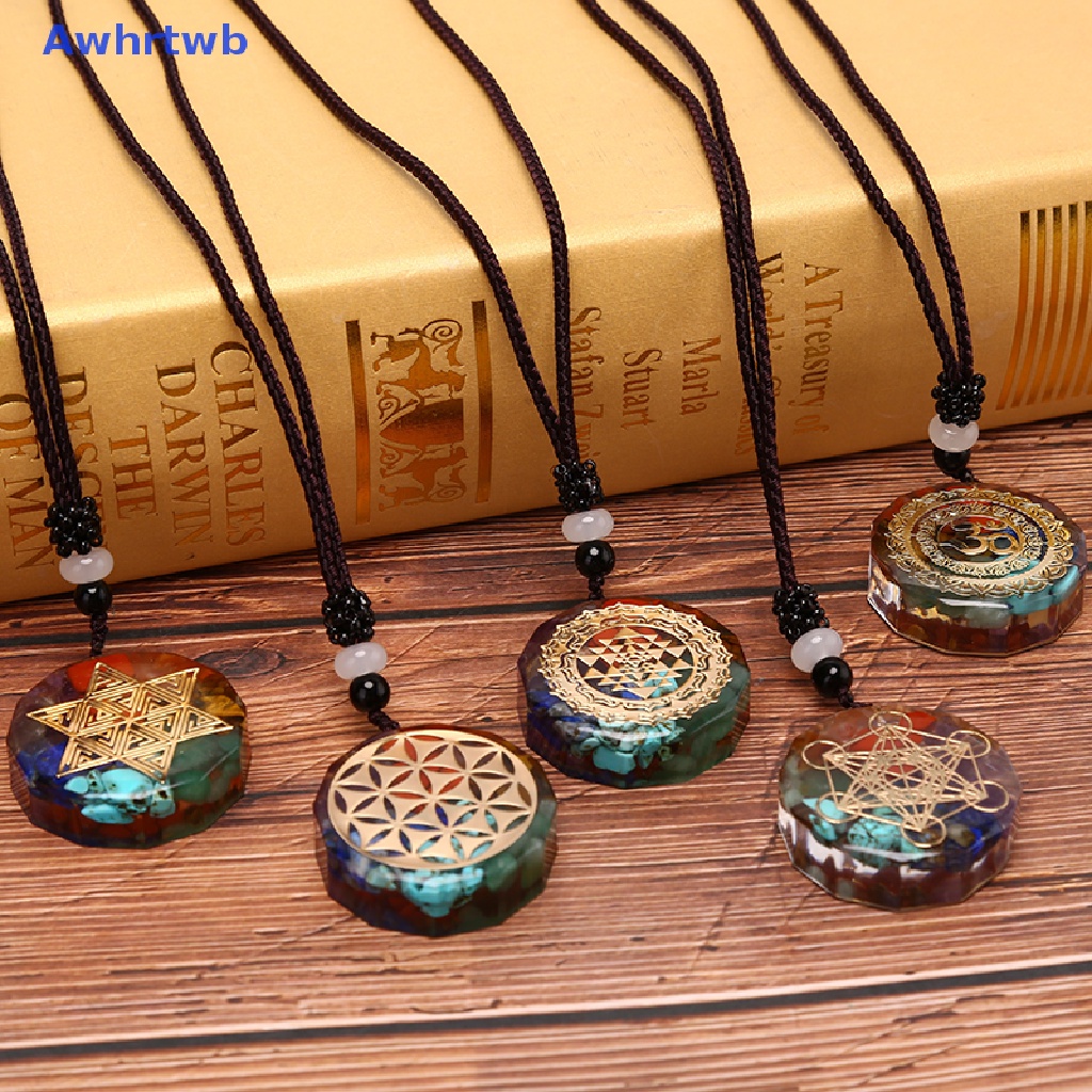Vòng cổ Mặt Đá Chakra Chữa Bệnh Thời Trang Mới