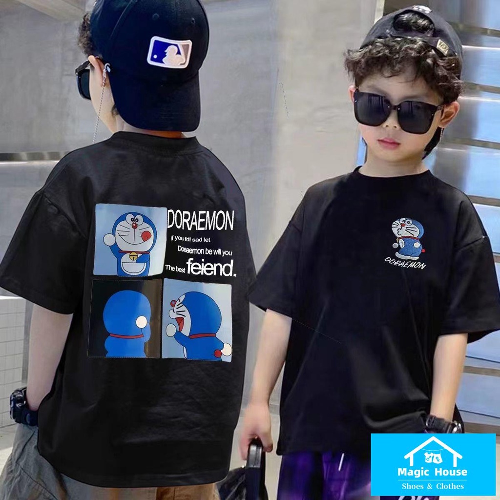 M & H ~  Áo Thun Cotton Nguyên Chất Tay Ngắn Dáng Rộng Phong Cách Mới 2022 Cho Bé Trai