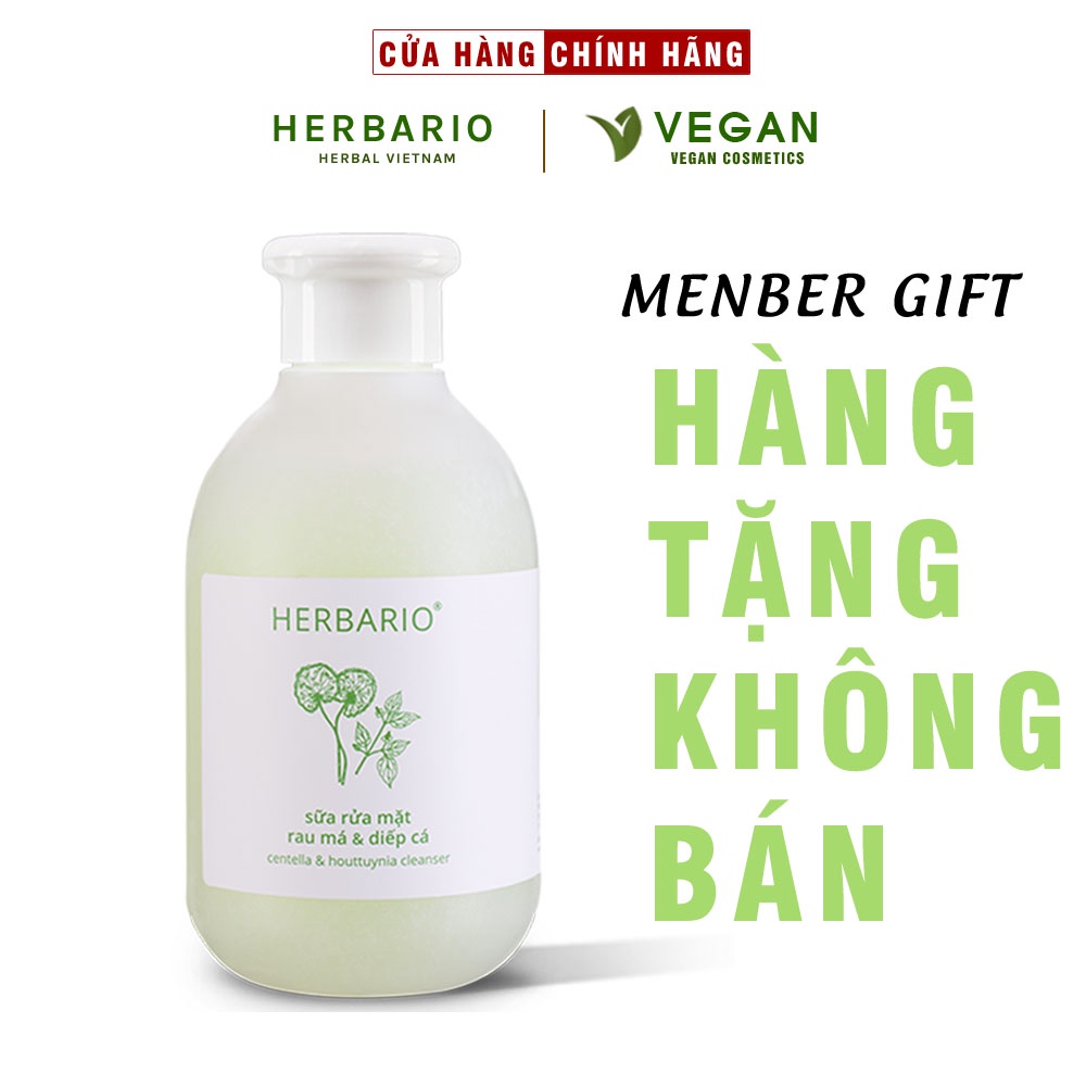 MEMBERGIFT Hàng tặng không bán - Sữa rửa mặt Rau má & Diếp cá herbario