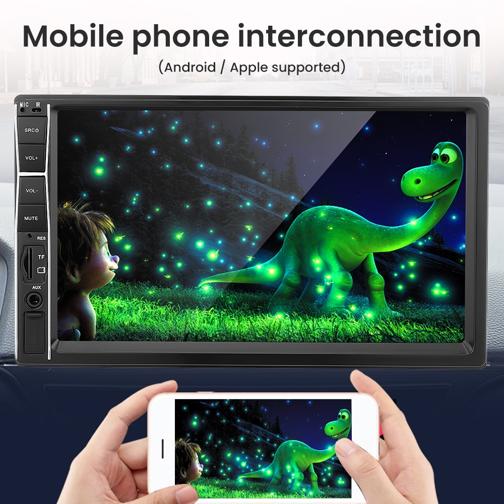 7018B Radio Xe Hơi 2Din Đa Năng 7 HD IOS/Android Mirrorlink Xe MP5 Đa Phương Tiện Màn Hình Cảm Ứng Âm Thanh Nổi